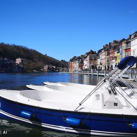 Vue Sur Meuse Avec Jacuzzi Et Sauna Exterieur. Yvoir Exterior foto